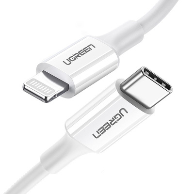 Ugreen US171 USB-C na Lightning MFi PD kabl 20W 1 m beli